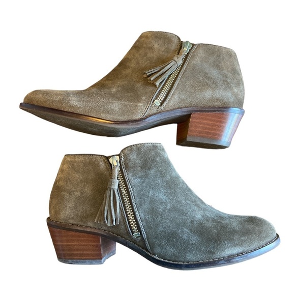 Vionic Serena Suede Ankle Zip Bootie Brown Size 6.5 - Picture 2 of 6